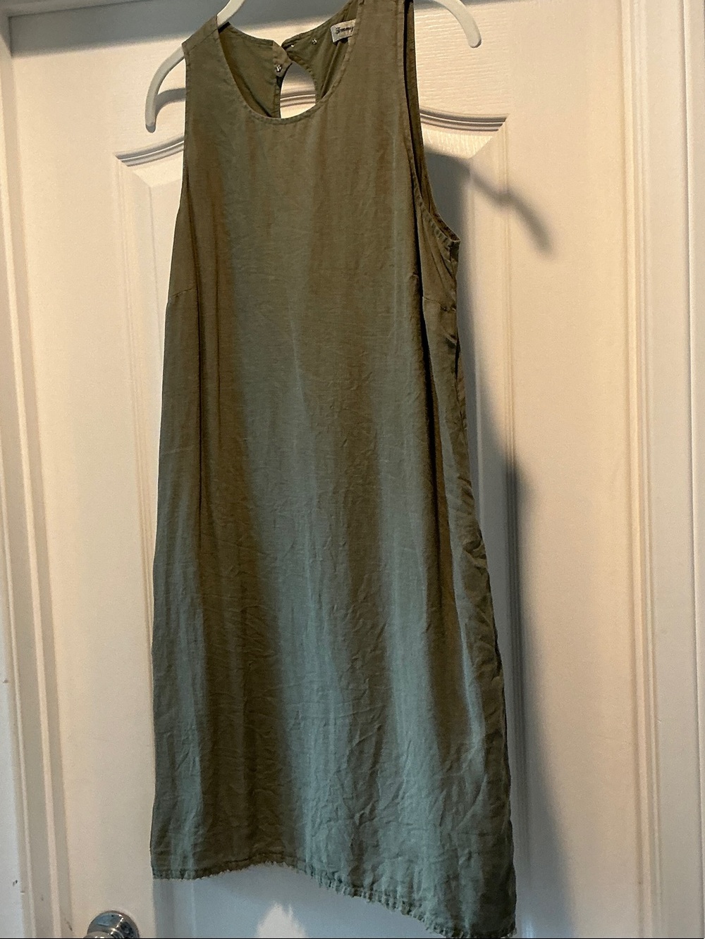 Sleeveless Olive Green Shift Dress - Brand: Tommy Bahama